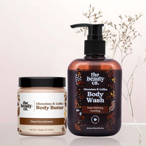 the beauty co Choco Coffee Winter Routine | 2 and Strawberry Coffee Body Scrub